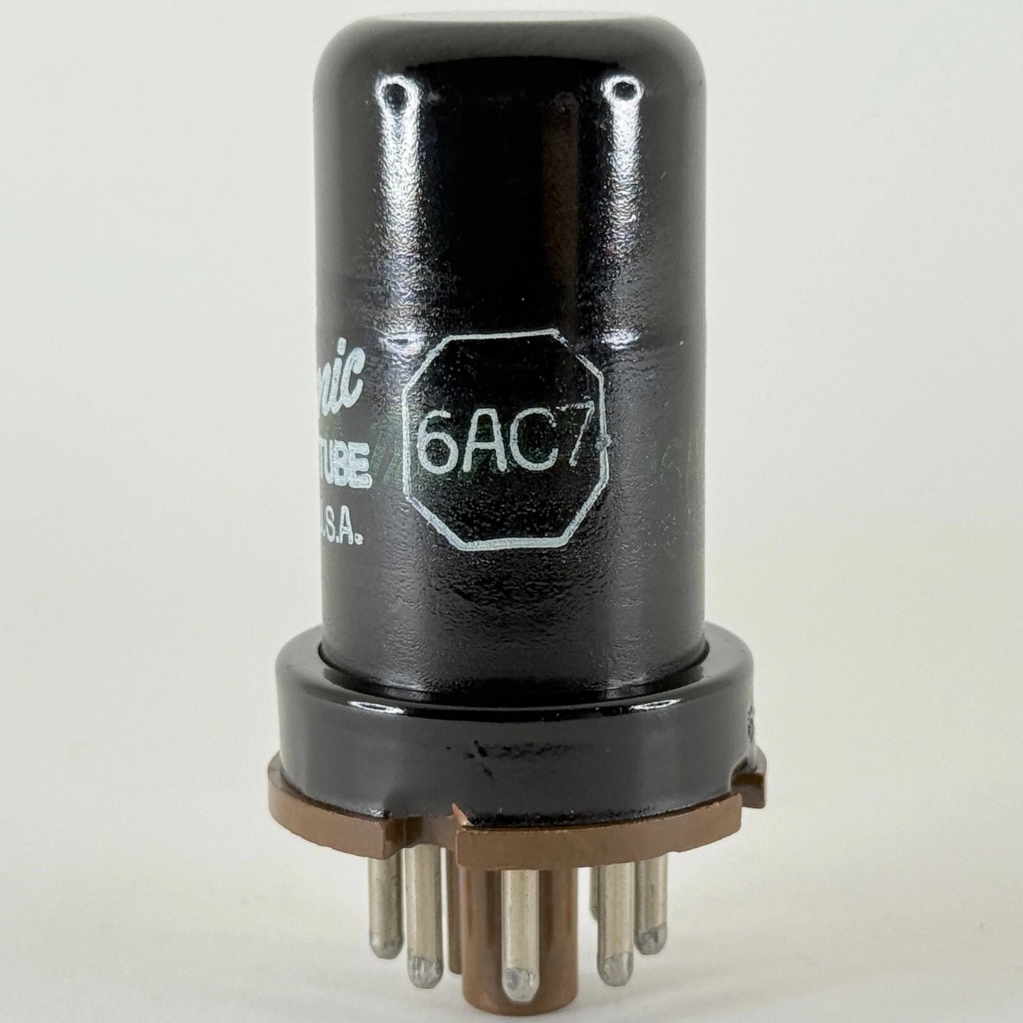 (1) Tested 1978 GE 6AC7 Tube Code EM with Micanol Base General Electric 6AC7