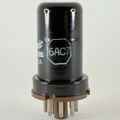 (1) Tested 1978 GE 6AC7 Tube Code EM with Micanol Base General Electric 6AC7