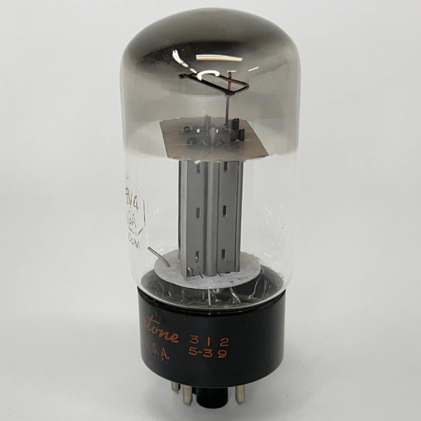 (1) Tested Balanced Silvertone 5V4GA Tube Date Code 5-39 5V4G 5V4 GA Tube