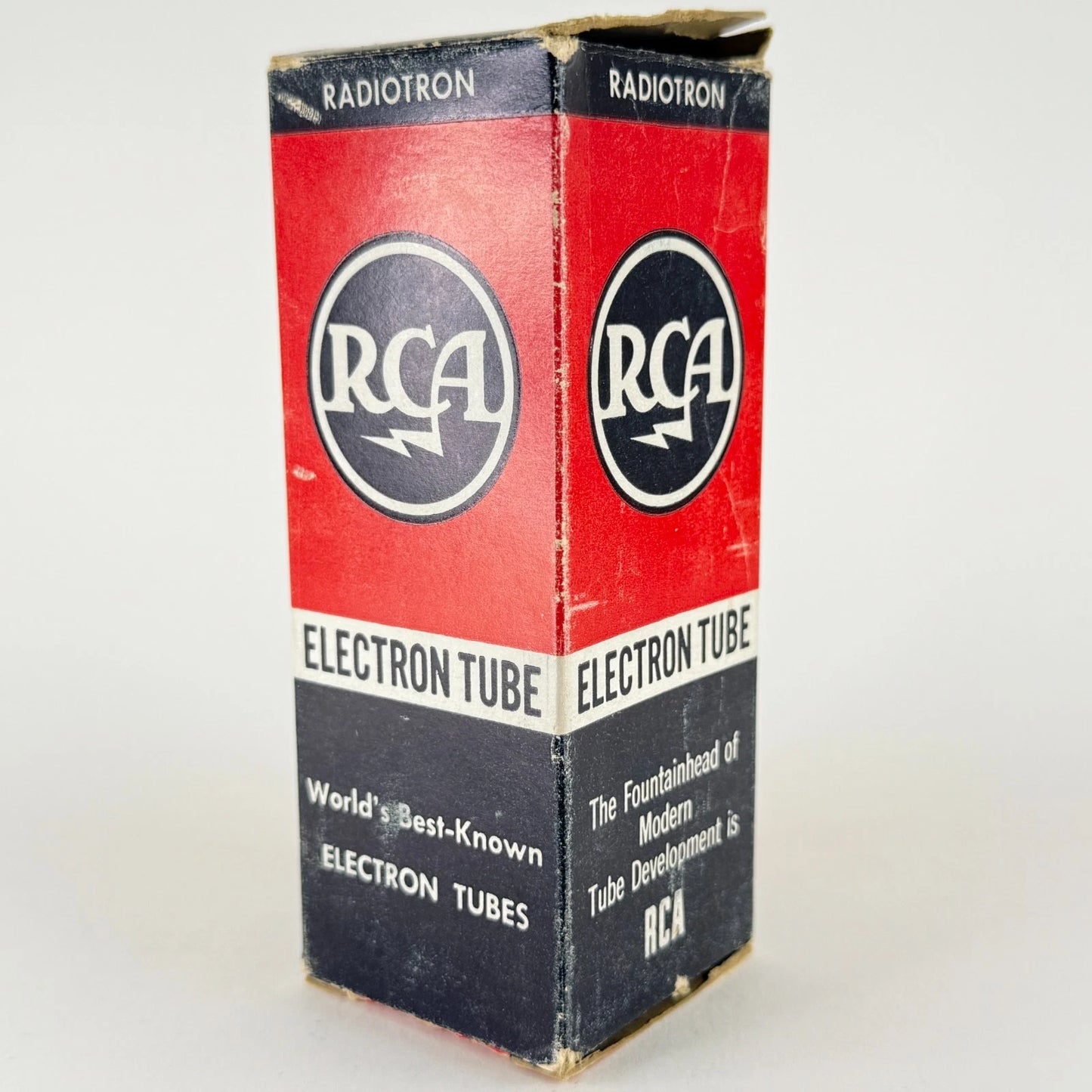 (1) Tested Strong RCA 5U4GB Tube Tall Bottle Black Ribbed Plate D Getter Code LE