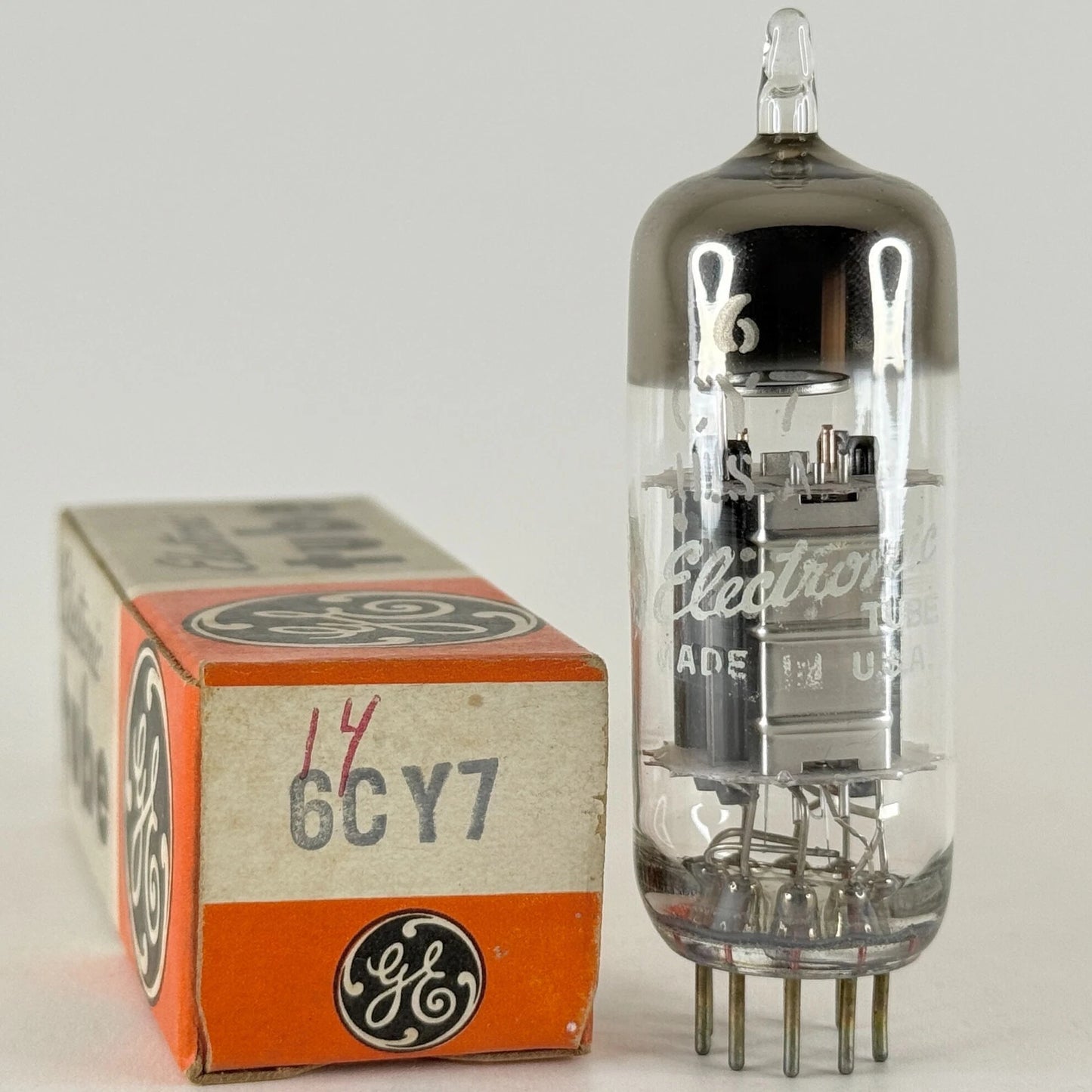 (1) Tested GE 6CY7 Tube with Box Date Code SU General Electric Dual Triode Tube