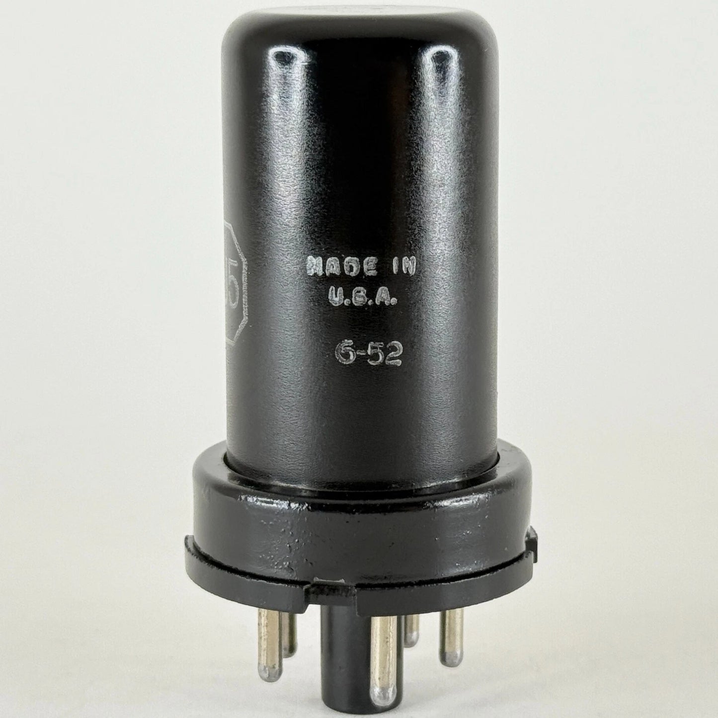 (1) Tested RCA 6J5 Tube Date Code 6-52 RCA 6J5 Medium Mu Triode Black Metal Tube
