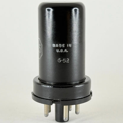 (1) Tested RCA 6J5 Tube Date Code 6-52 RCA 6J5 Medium Mu Triode Black Metal Tube