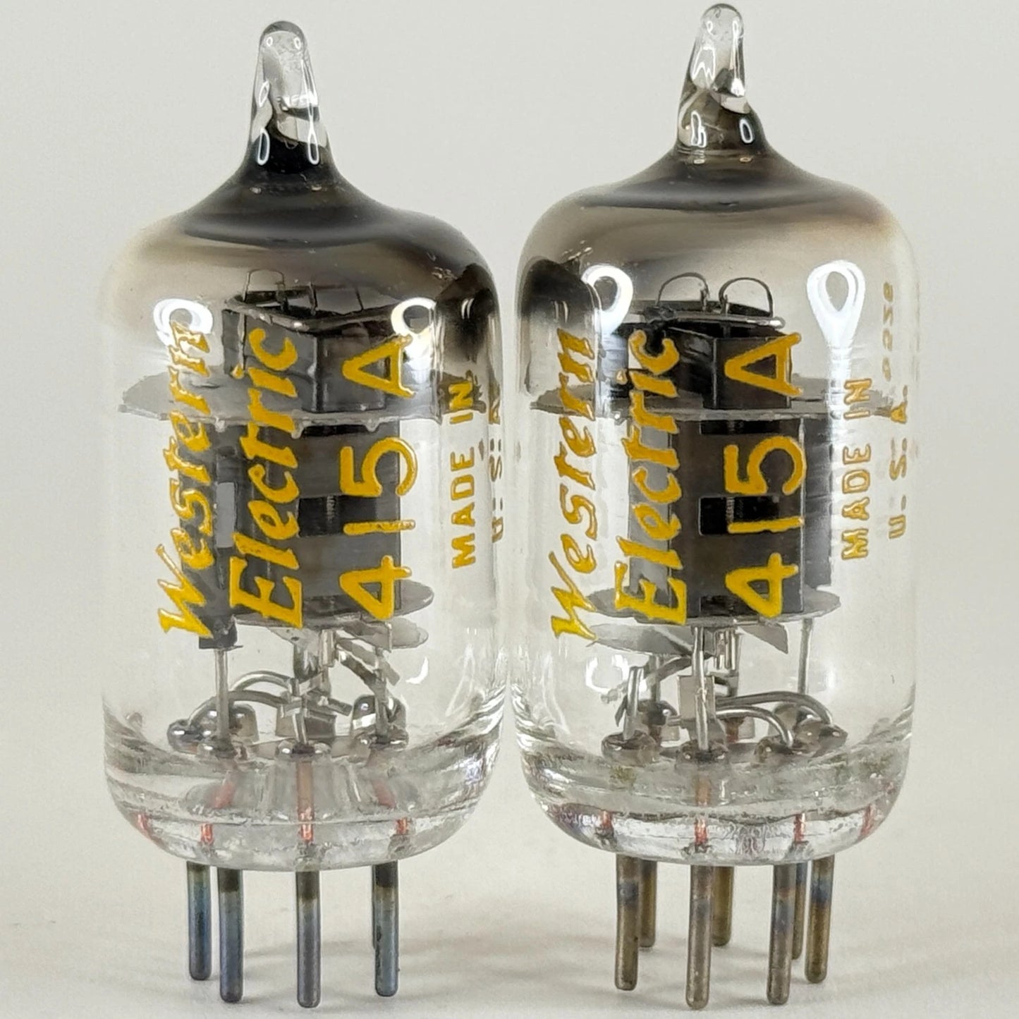 Tested Matched Pair 1965 Western Electric 415A Tubes Codes 6513 and 6526