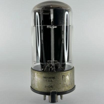 (1) Tested Balanced RCA 6080 Tube Code 3-04 Black Plate RCA 6080 Twin Triode