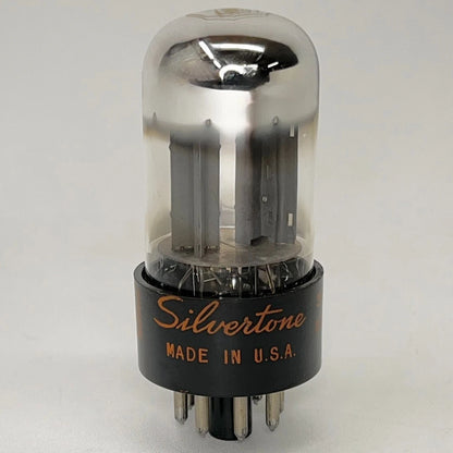 (1) Tested Balanced Silvertone 6SN7GTB Tube Chrome Dome Gray Code BJH 6SN7GT