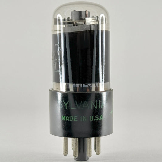(1) Tested 1957 Sylvania 32L7GT Tube Black Glass Date Code 7-13 32L7 GT Tube (a)