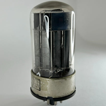 (1) Tested Balanced RCA 6080 Tube Code 3-04 Black Plate RCA 6080 Twin Triode