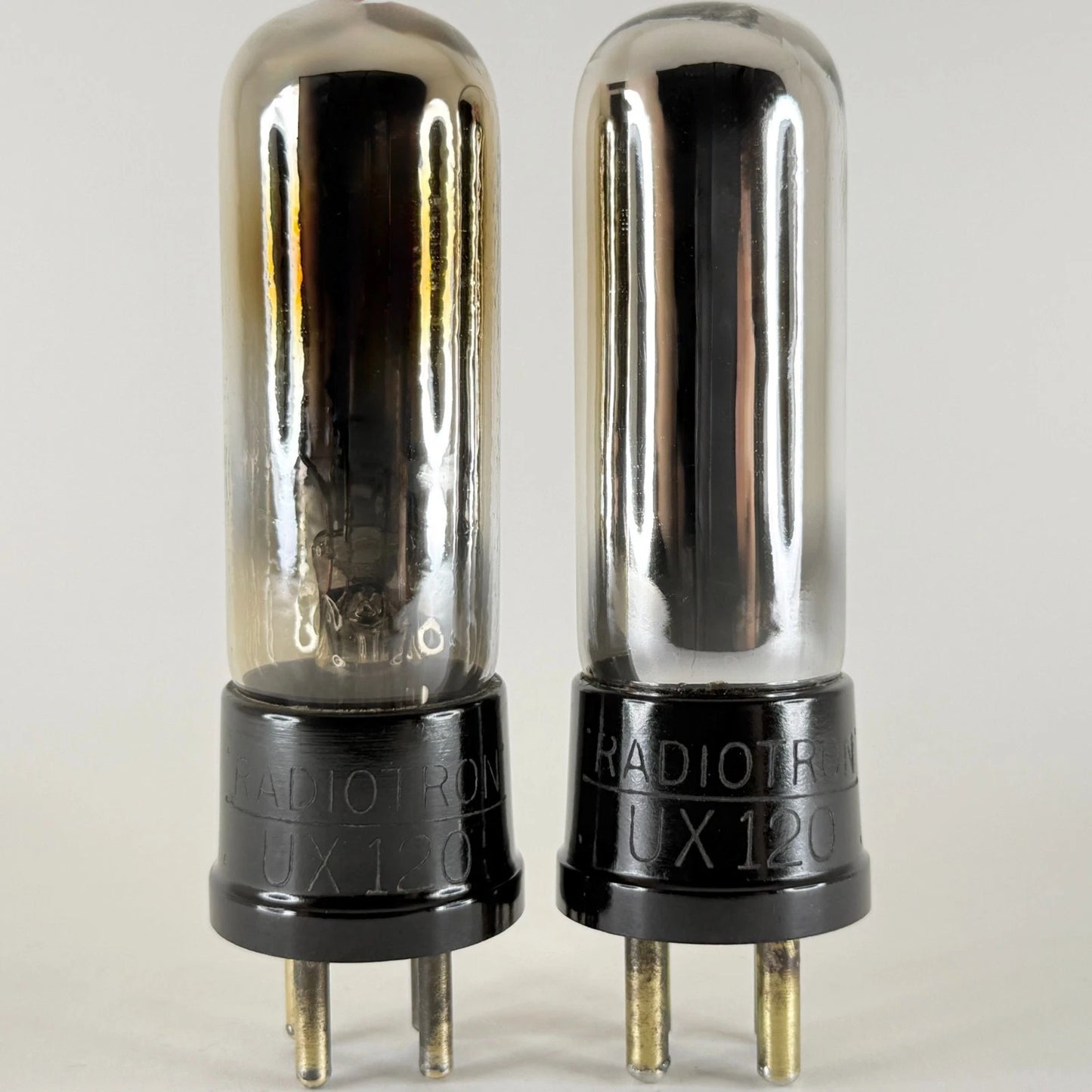 Tested Balanced Matched Pair RCA Radiotron UX-120 Tubes Type 20 UX 120 Tubes (e)