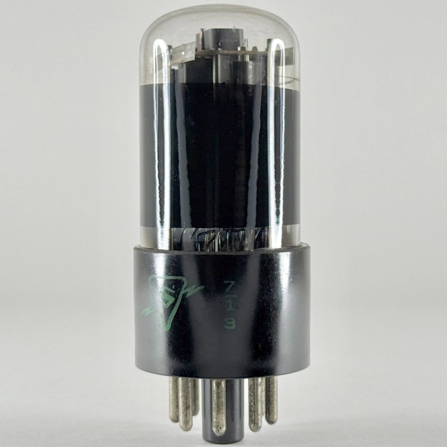 (1) Tested 1957 Sylvania 32L7GT Tube Black Glass Date Code 7-13 32L7 GT Tube (a)