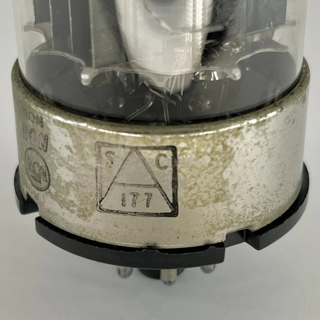 (1) Tested Balanced RCA 6080 Tube Code 3-04 Black Plate RCA 6080 Twin Triode