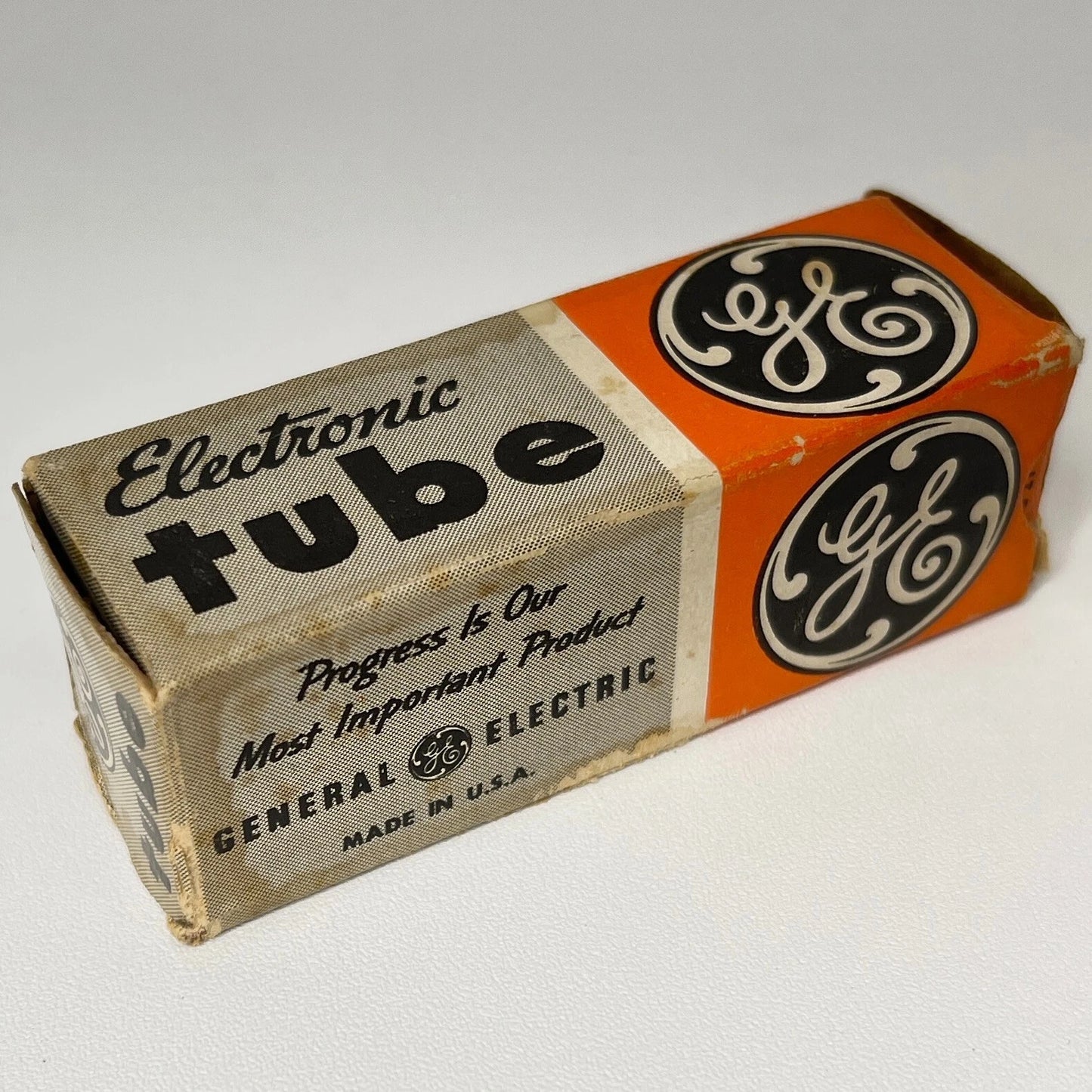 (1) Tested GE 5AQ5 Tube with Box Date Code LH General Electric 5AQ5 Vacuum Tube