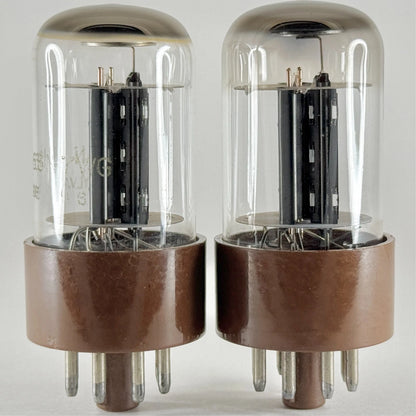 Matched Balanced Pair Sylvania JAN CHS 6SN7WGT Tubes Military 6SN7 WGT