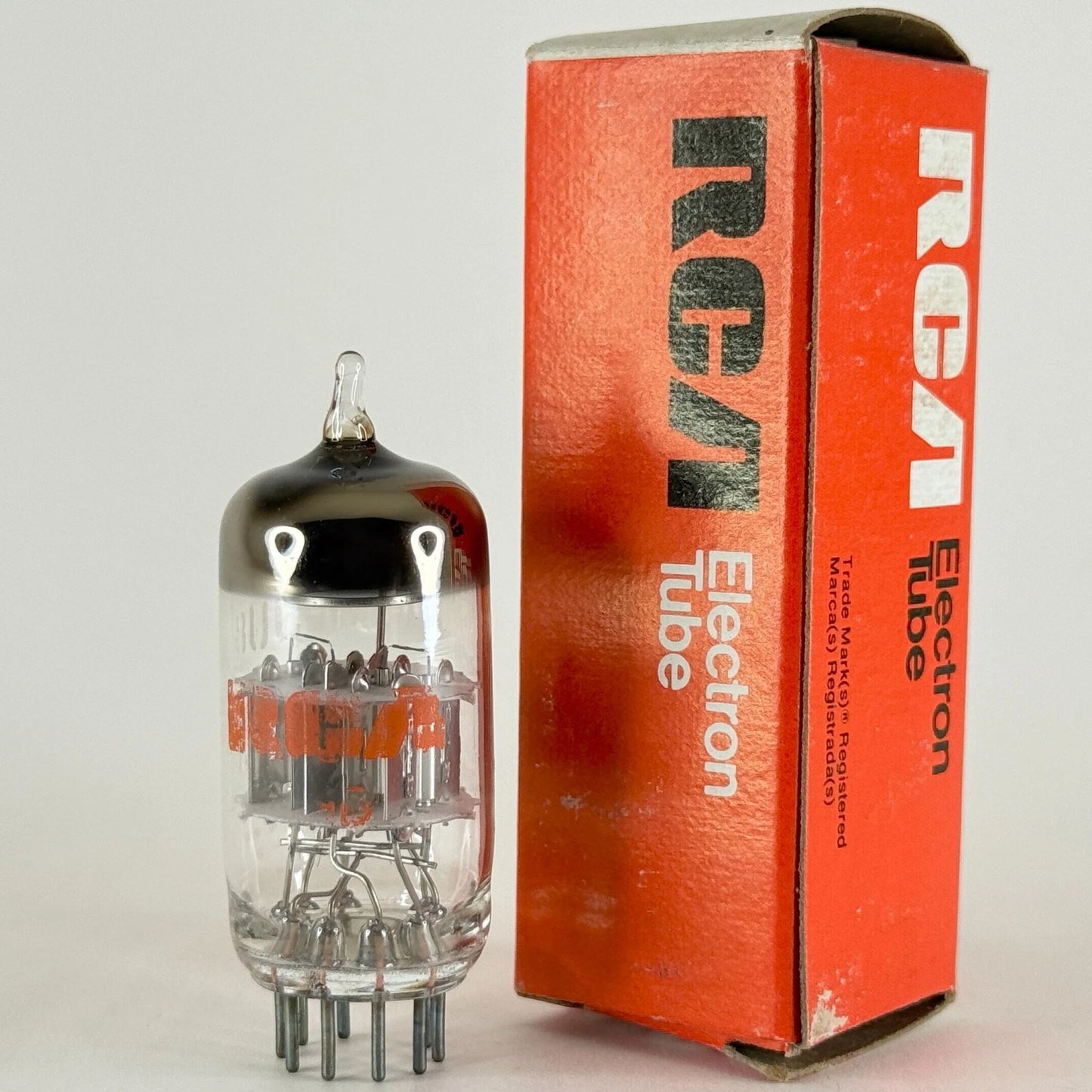 (1) Tested RCA 6JU8A Tube with Box 6JU8 A Date Code HD Quadruple Diode Tube (c)