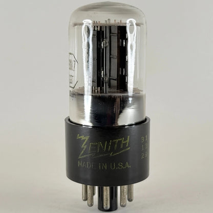 (1) Tested Zenith 6SN7GT Tube Tall Bottle Code 139 Black Plates Sylvania 6SN7 GT