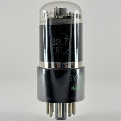 (1) Tested 1957 Sylvania 32L7GT Tube Black Glass Date Code 7-13 32L7 GT Tube (a)