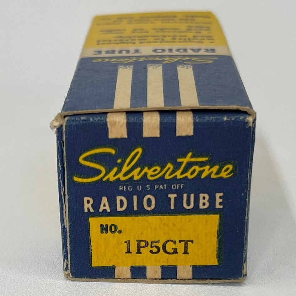 (1) Tested Strong Silvertone 1P5GT Tube with Box Date Code 143 1P5 GT Pentode