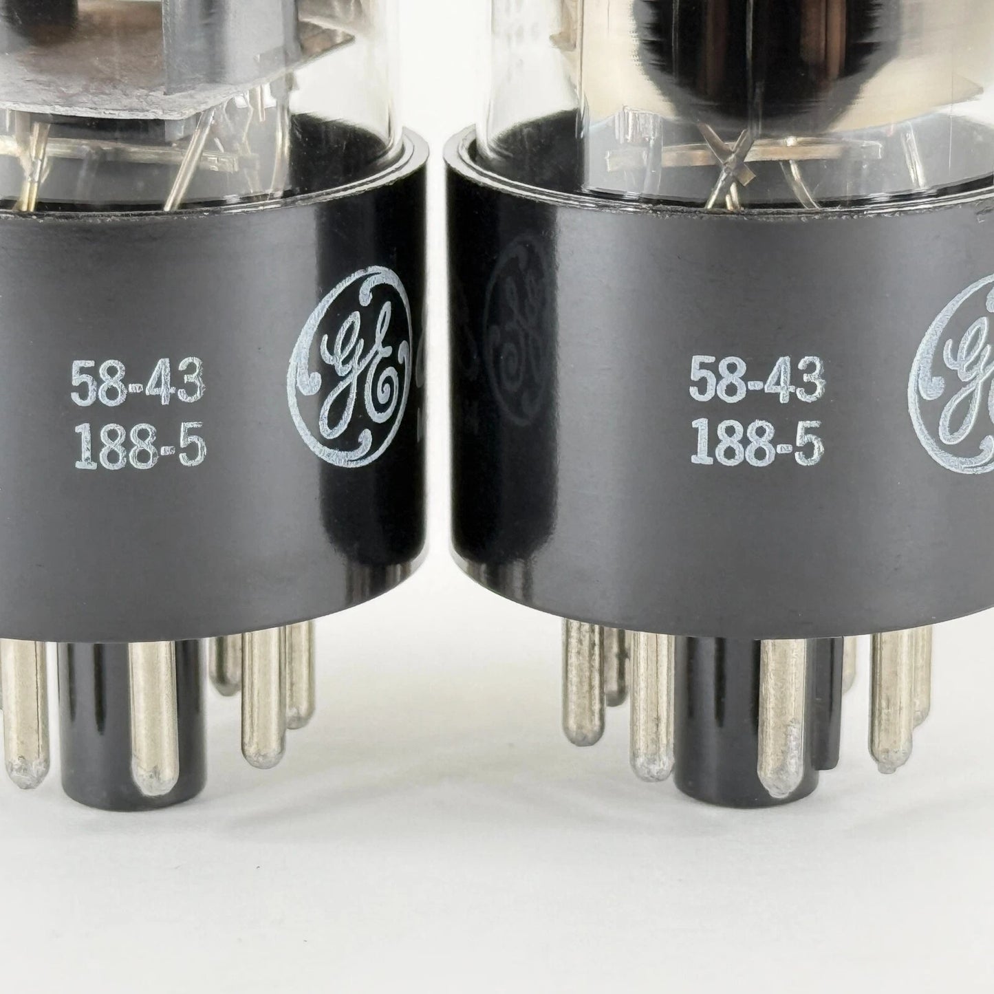 Tested Matched Pair GE 12SN7GTA Tubes Gray Plates Date Codes 58-43 12SN7 GTA