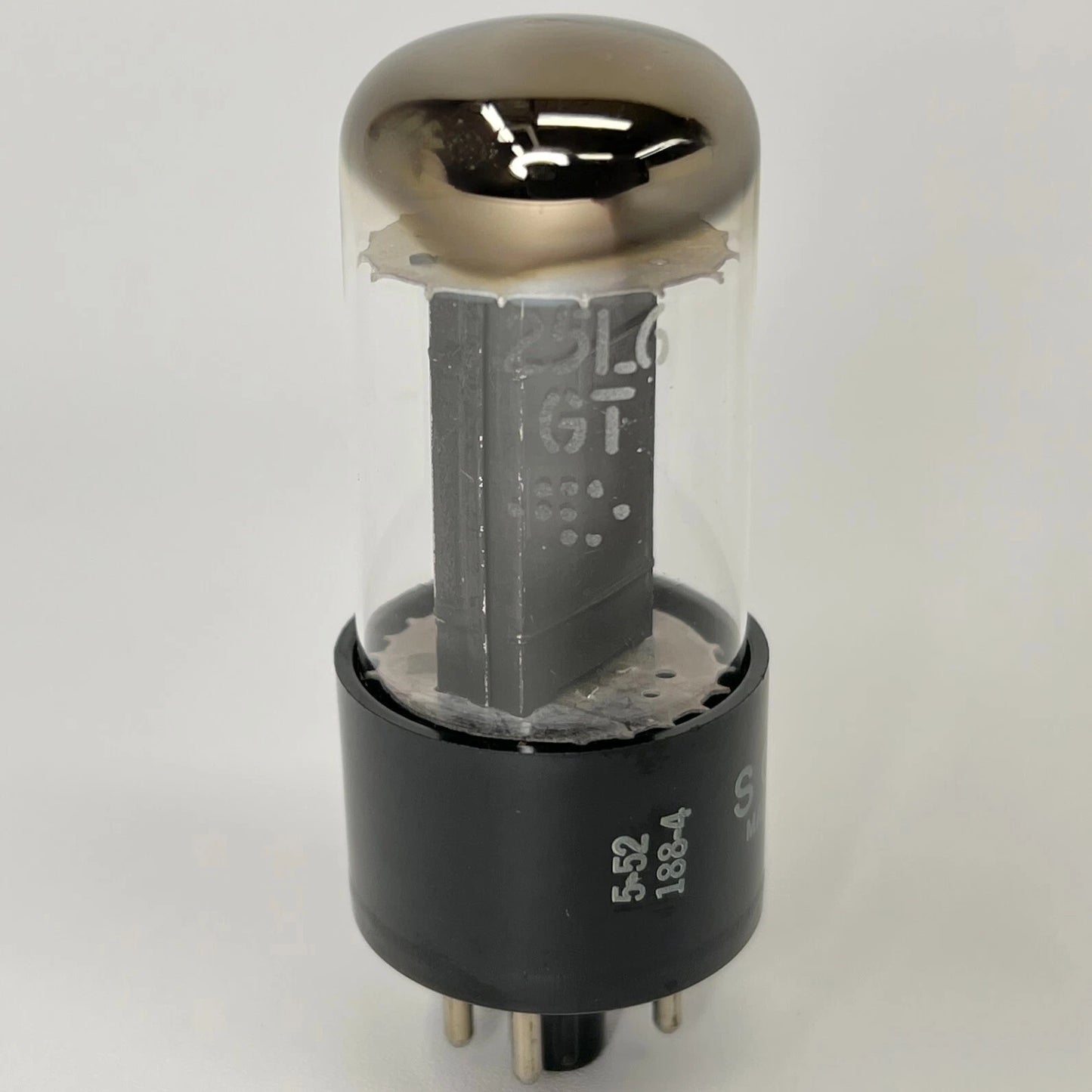 (1) Tested Sonic 25L6GT Tube Date Code 5-52 GE EIA Sonic 25L6 GT Beam Power Tube