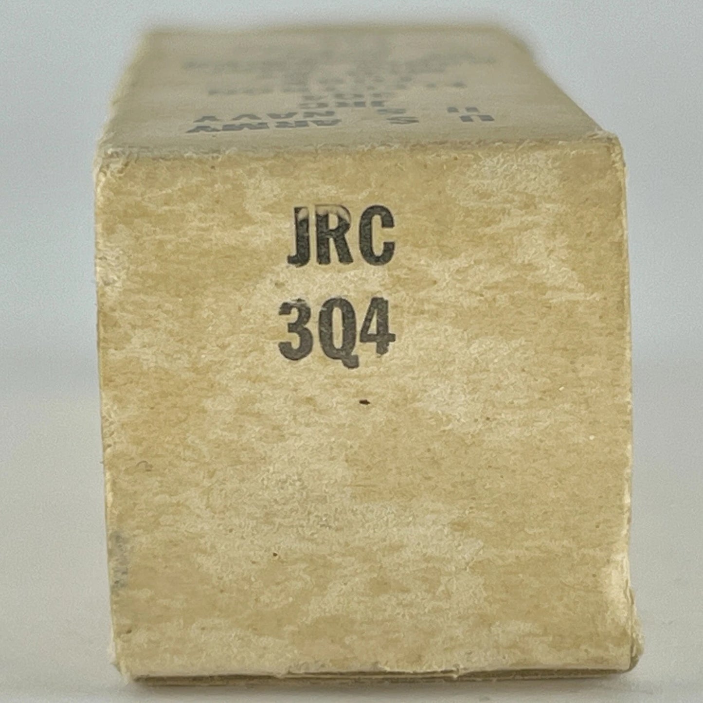 (1) Tested RCA JRC 3Q4 Tube with US Army US Navy Box Date Code 9-43 RCA 3Q4 Tube