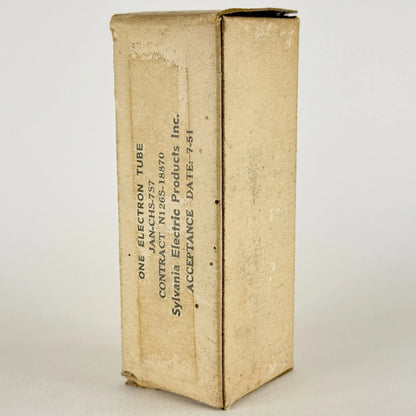 (1) Tested 1951 Sylvania JAN CHS 7S7 Tube and Box Code 126 Loctal Triode Heptode