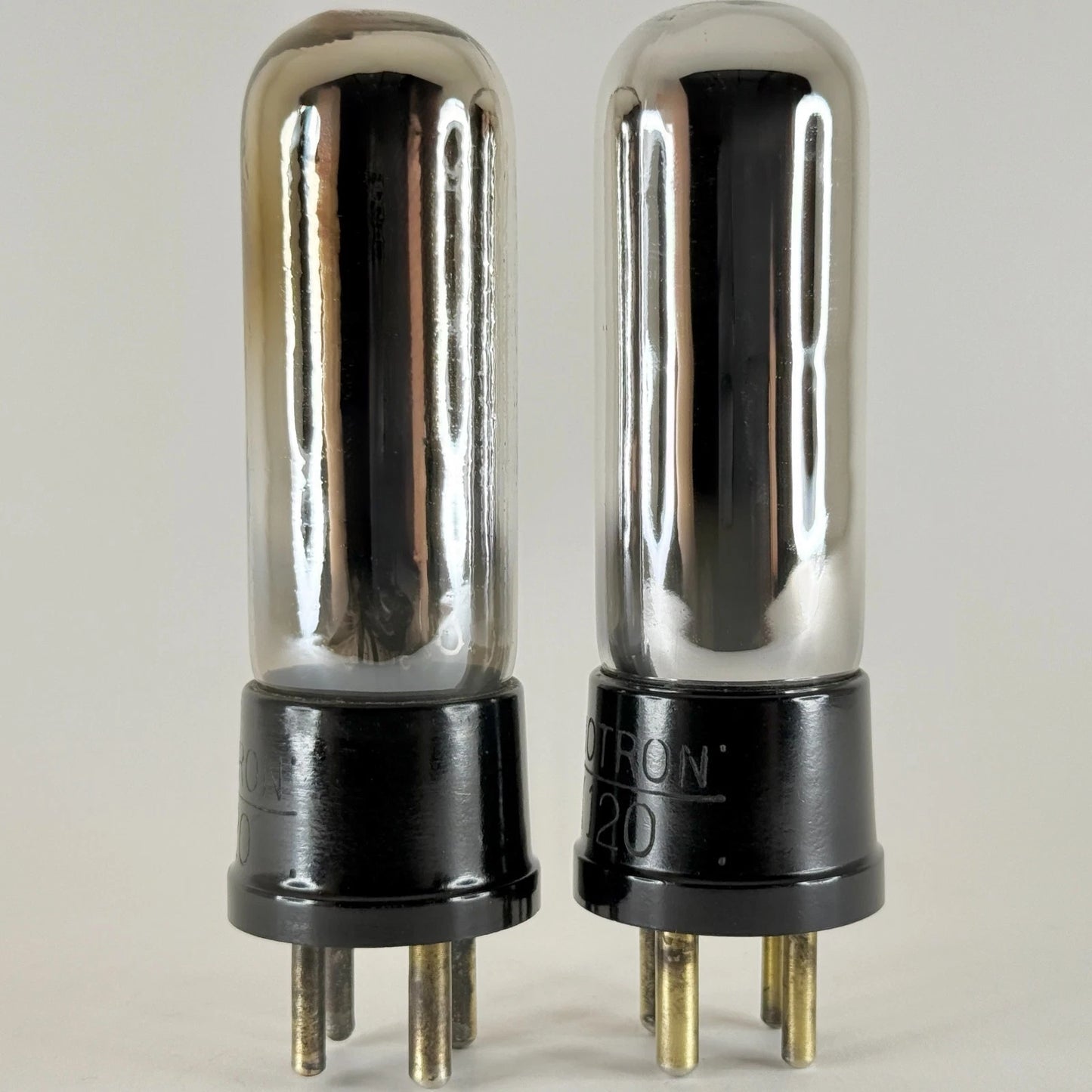 Tested Balanced Matched Pair RCA Radiotron UX-120 Tubes Type 20 UX 120 Tubes (e)