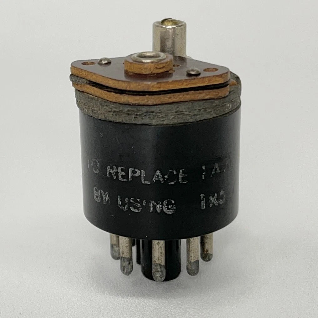 Vintage JFD Sockette No. 64AG Radio Tube Socket Adapter 1A7 Tube to 1R5 Tube