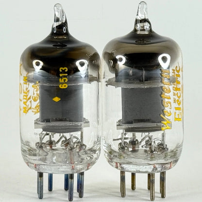 Tested Matched Pair 1965 Western Electric 415A Tubes Codes 6513 and 6526