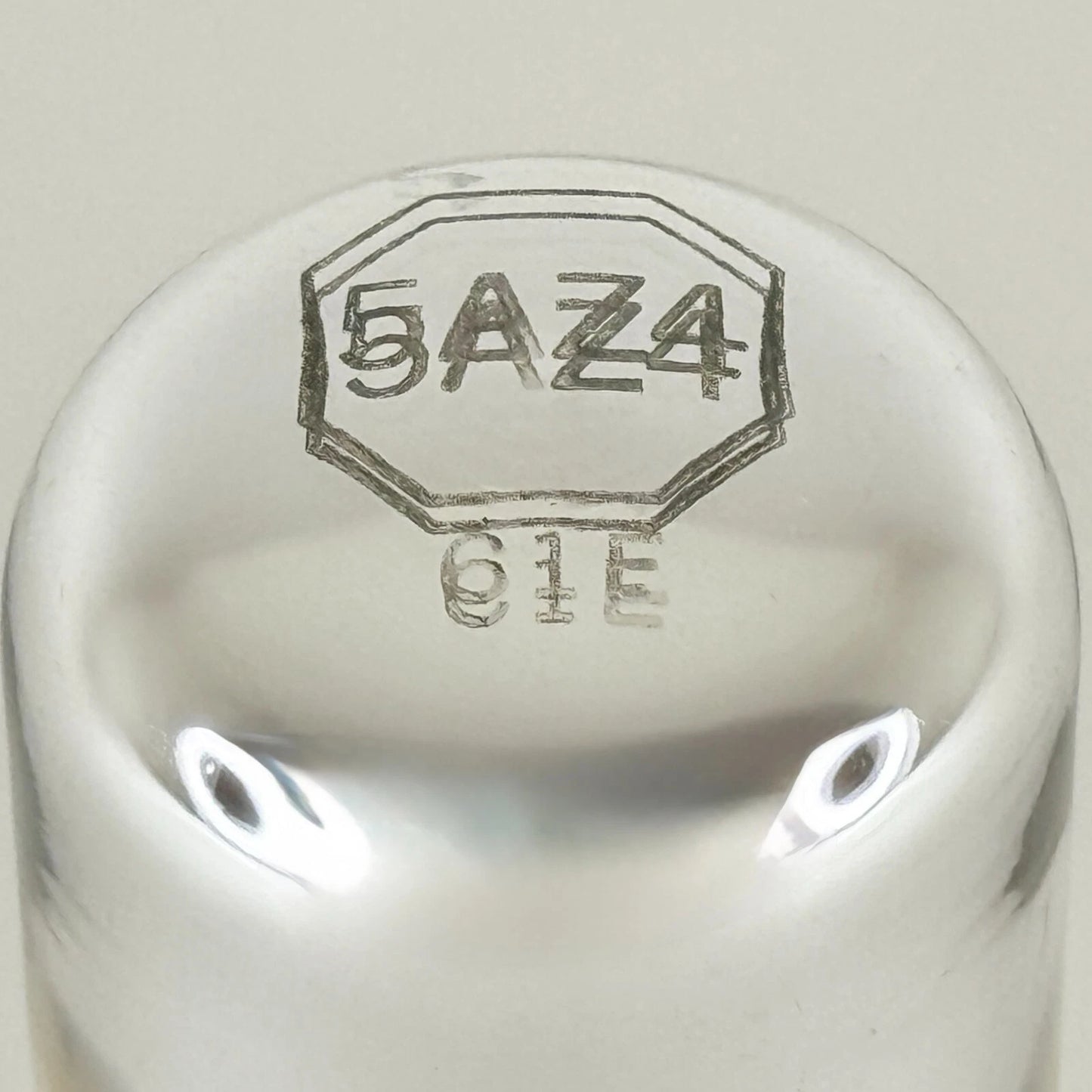 (1) Tested 1951 Sylvania 5AZ4 Tube with Box Code 1-52 Loctal Tube Rectifier (a)