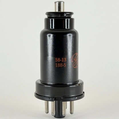 (1) Tested GE 6J7 Tube Date Code 58-13 General Electric 6J7 Sharp Cutoff Pentode