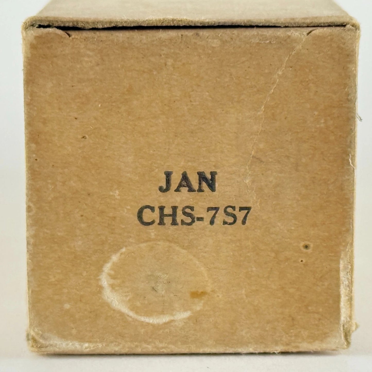 (1) Tested 1951 Sylvania JAN CHS 7S7 Tube and Box Code 126 Loctal Triode Heptode