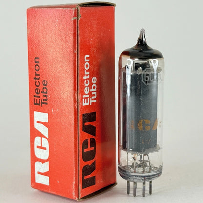 (1) Tested RCA 6CU5 with Box Date Code CV Black Plate Beam Power Pentode Tube