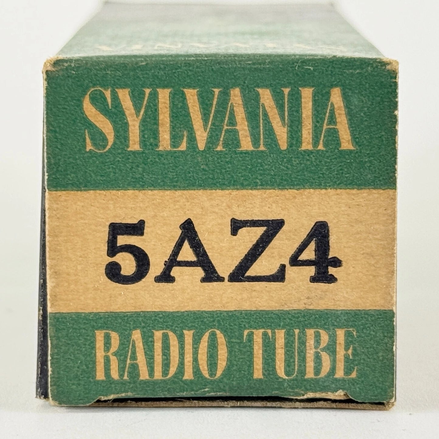 (1) Tested 1951 Sylvania 5AZ4 Tube with Box Code 1-52 Loctal Tube Rectifier (a)