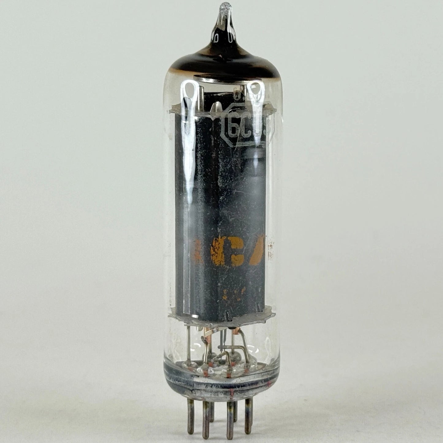 (1) Tested RCA 6CU5 with Box Date Code CV Black Plate Beam Power Pentode Tube