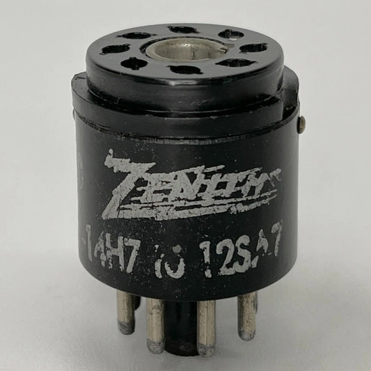 Vintage Zenith 150 Tube Socket Adapter Used To Convert 12SA7 Tube to 14H7 Tube