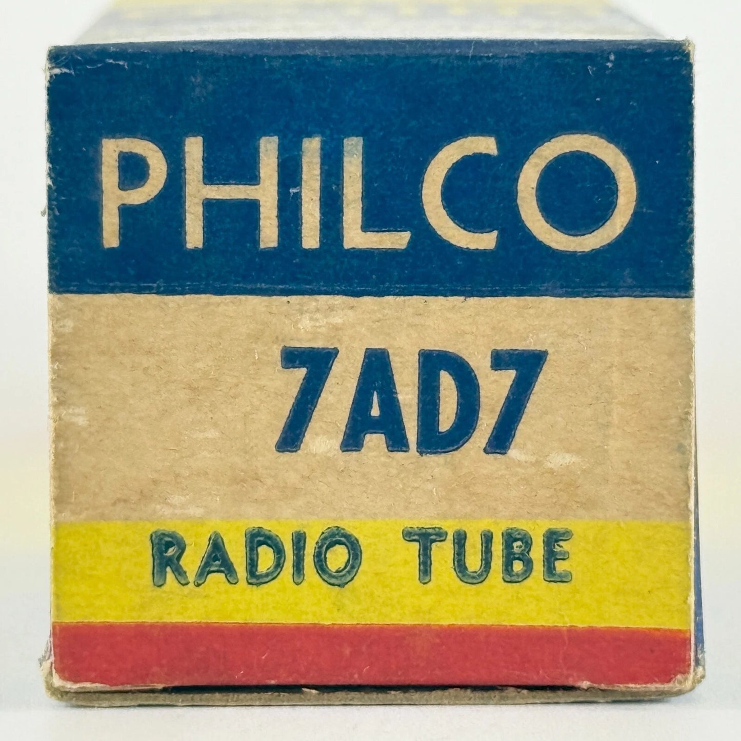 (1) Tested Philco 7AD7 Tube with Box Date Code U3 Power Pentode Loktal Tube