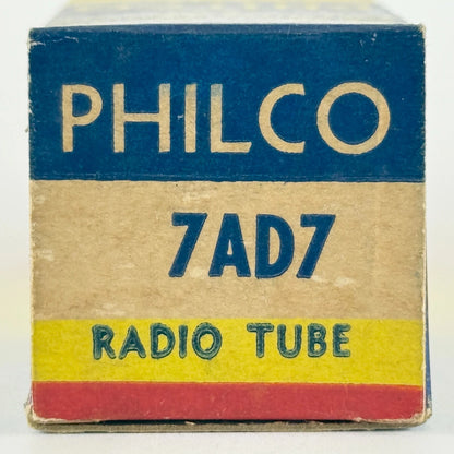 (1) Tested Philco 7AD7 Tube with Box Date Code U3 Power Pentode Loktal Tube