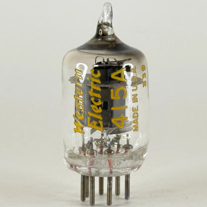 (1) Tested 1953 Western Electric 415A Tube Black Plate Square Getter Code 339