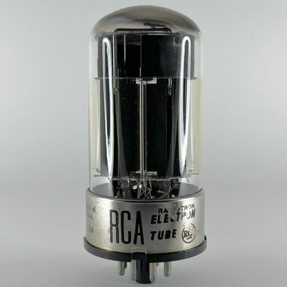 (1) Tested RCA 6080 Tube Code 5-39 Black Plate RCA 6080 Twin Triode Tube