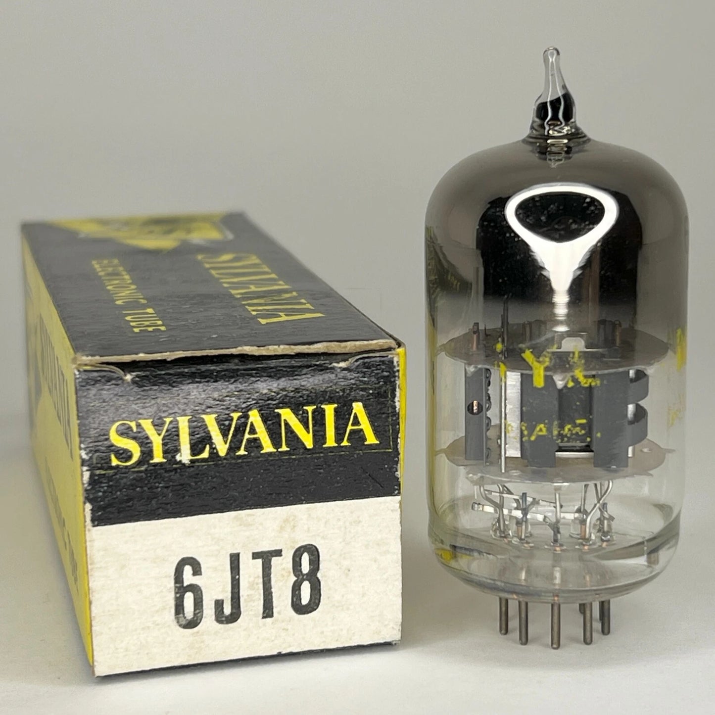(1) Tested Sylvania 6JT8 Tube with Box Date Code LQ 6JT8 Triode Pentode Tube