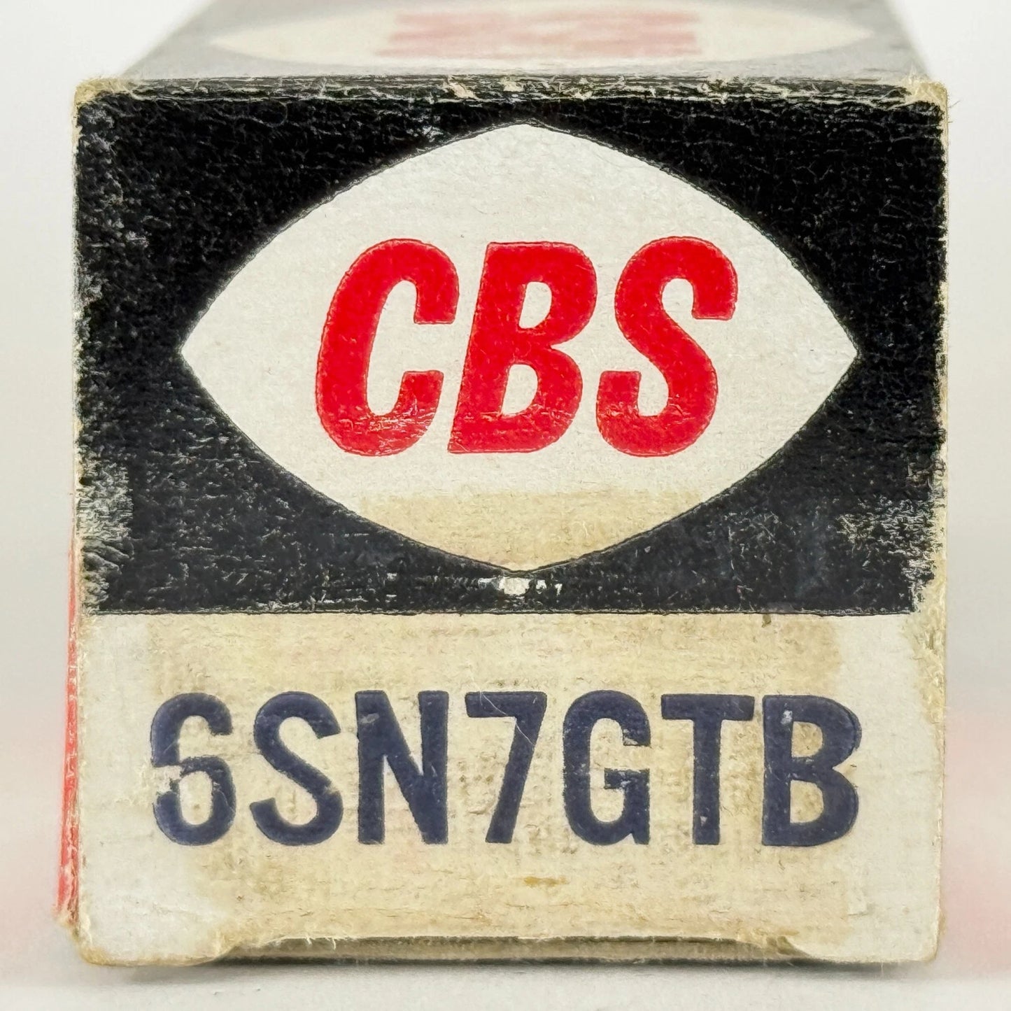 (1) Tested CBS 6SN7GTB Tube with Box Tall Bottle Black Plates Code PC 6SN7GT