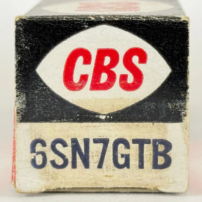 (1) Tested CBS 6SN7GTB Tube with Box Tall Bottle Black Plates Code PC 6SN7GT