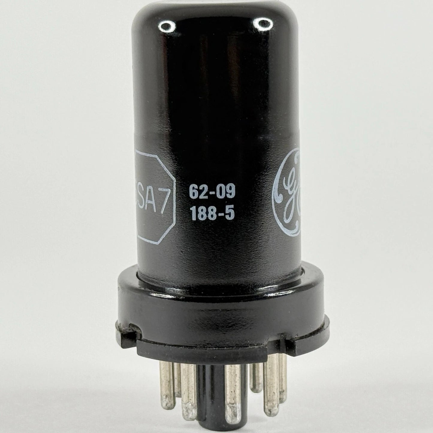 (1) Tested Strong GE 6SA7 Tube with Box Date Code 62-09 Pentagrid Converter Tube
