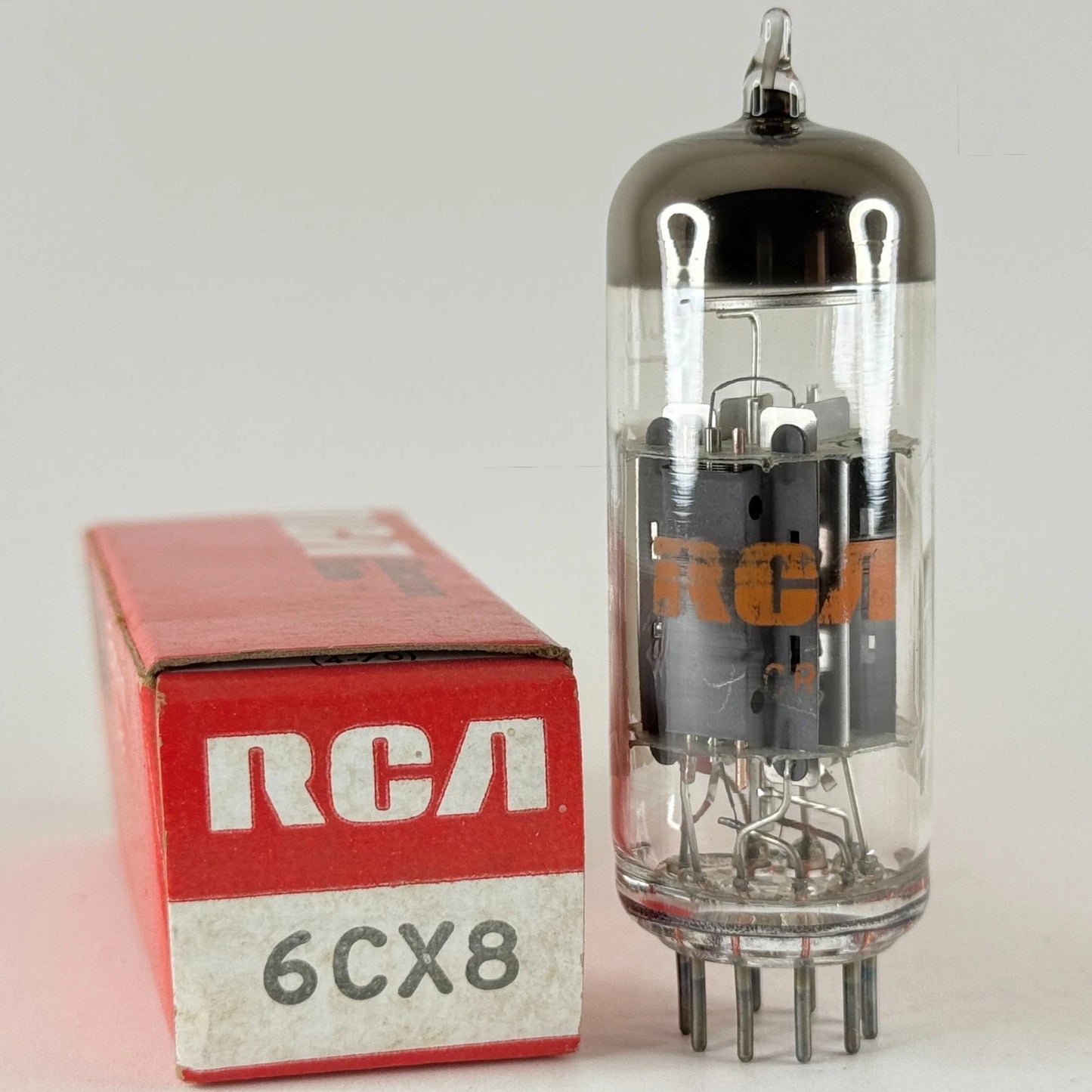 (1) Tested RCA 6CX8 Tube with Box Date Code CR Medium Mu Triode Pentode Tube