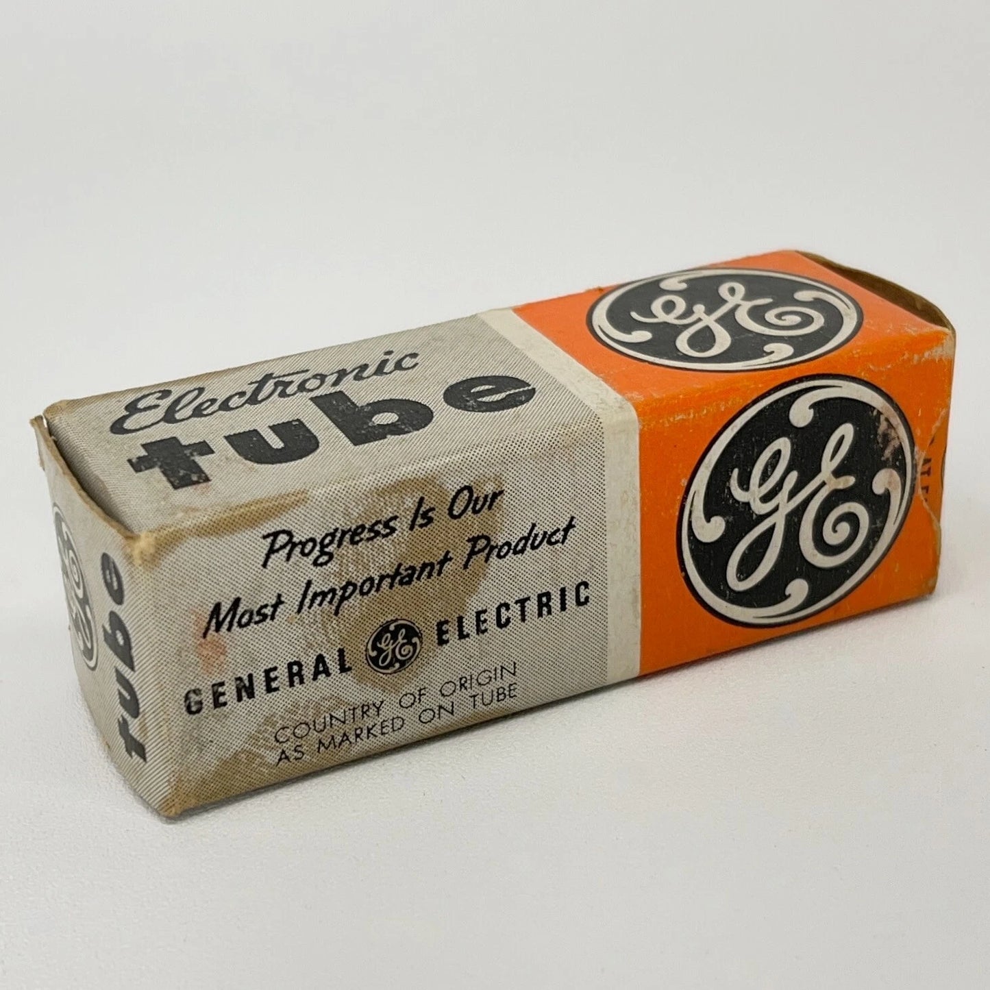 (1) Tested Strong GE 6AS5 Tube with Box Date Code KC General Electric 6AS5 Tube