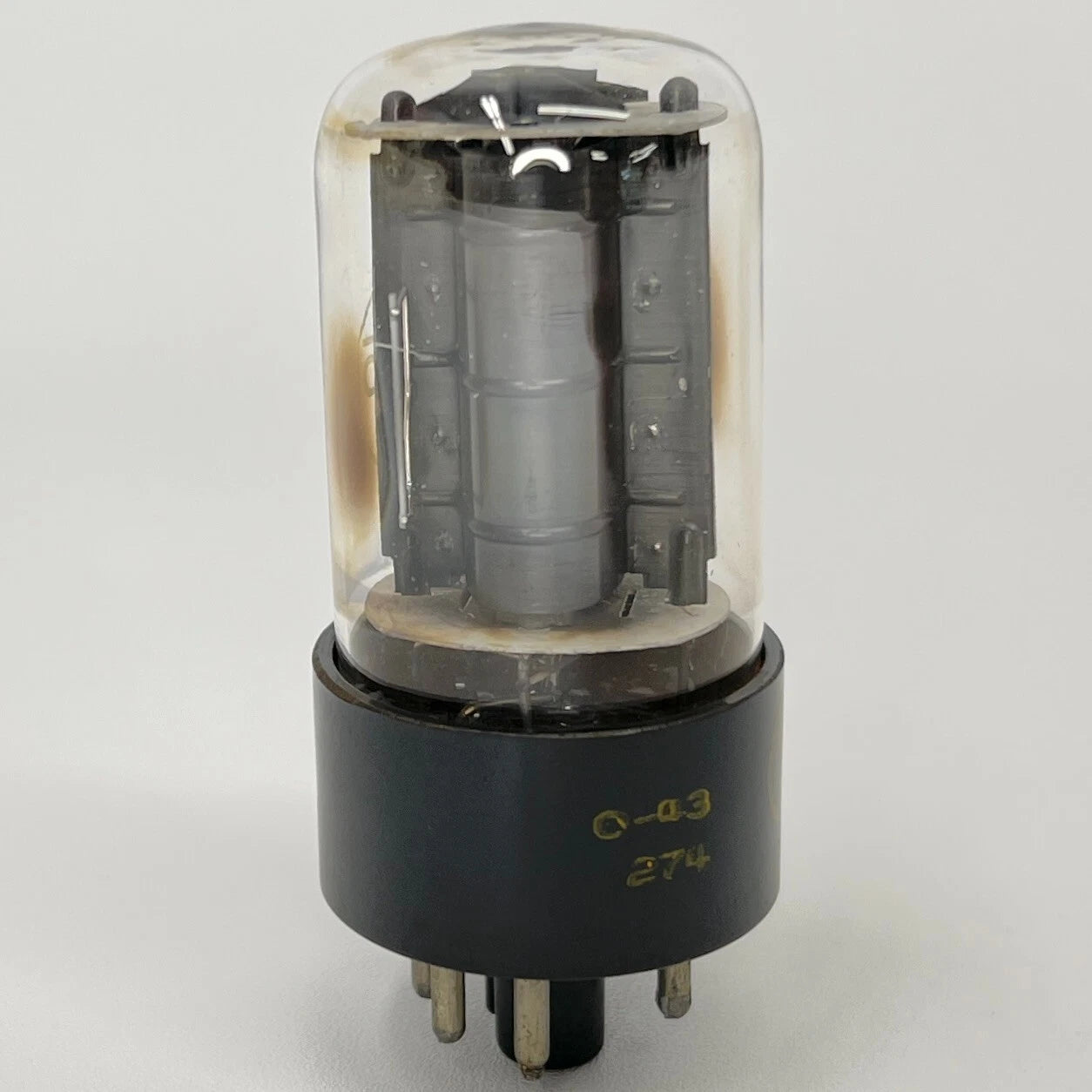 (1) Tested Westinghouse 6AU5GT Tube Date Code 0-43 Westinghouse 6AU5 GT Tube