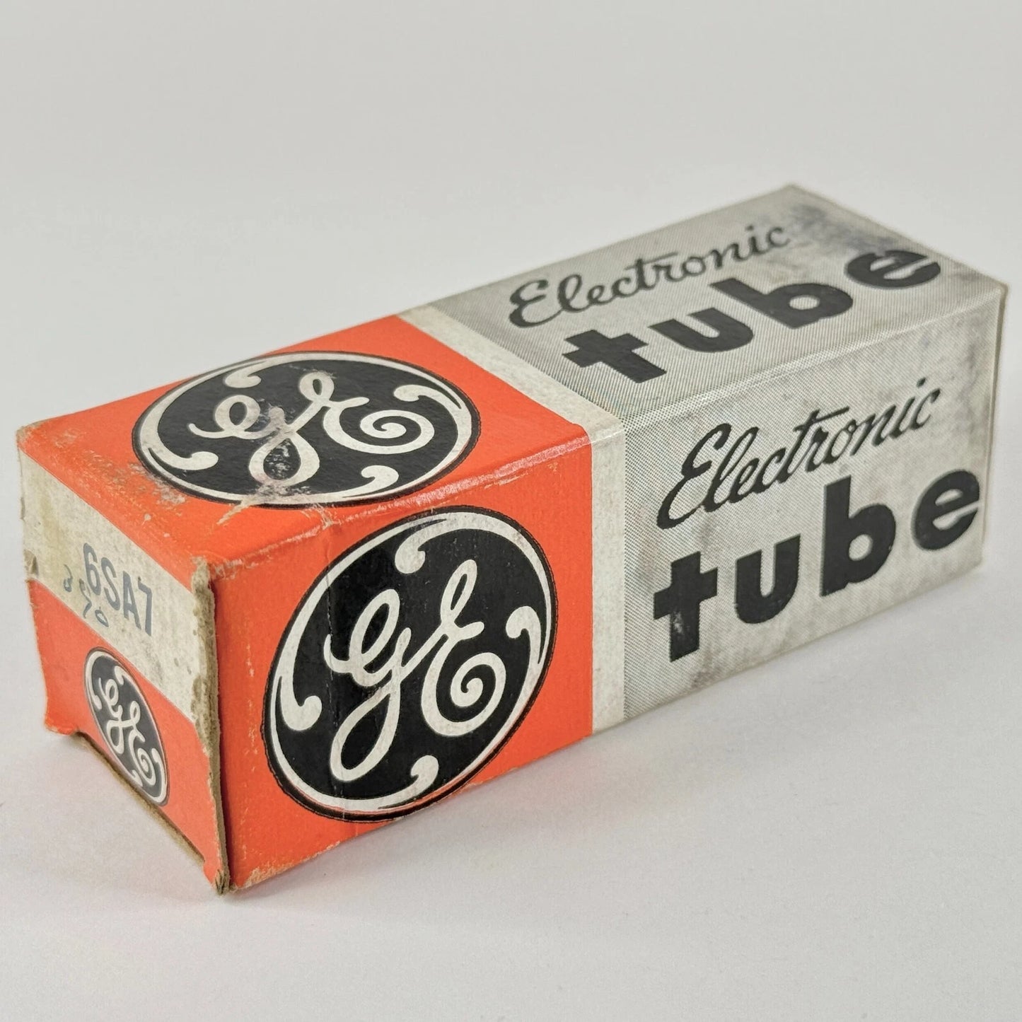 (1) Tested Strong GE 6SA7 Tube with Box Date Code 62-09 Pentagrid Converter Tube