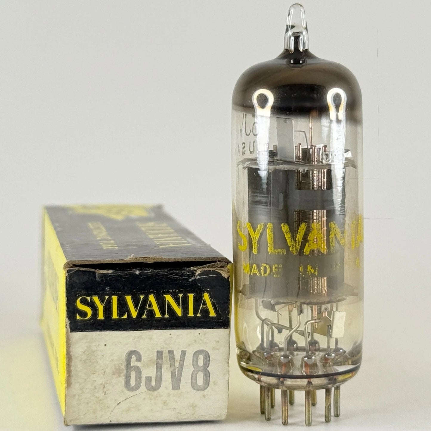 (1) Tested Sylvania 6JV8 Tube with Box Date Code NR AAA Triode Pentode Tube