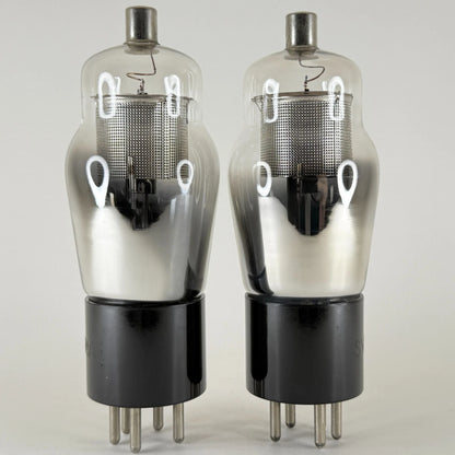 Tested Matched Balanced Pair Sylvania Type 24A Tubes Engraved Codes J7R & 7JR