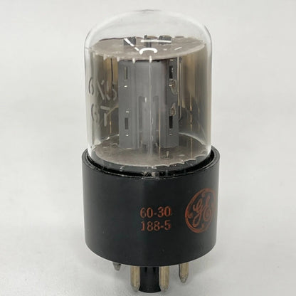 (1) Tested GE 6X5GT Tube Red Letter Base Date Code 60-30 6X5 GT Rectifier Tube
